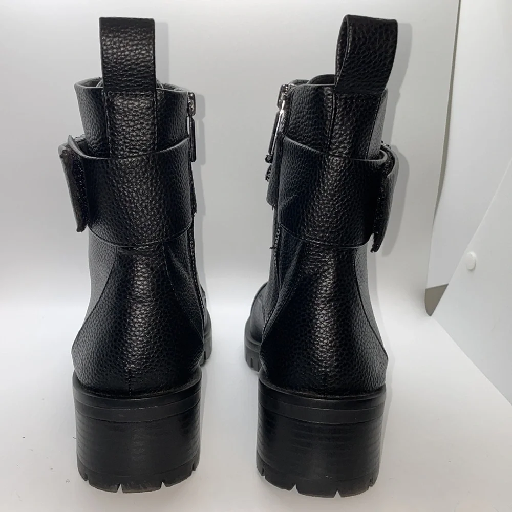 Karl Lagerfeld Paris Pippa Crystal Embellished Platform Combat Boots Women’s 8M - Picture 5 of 8